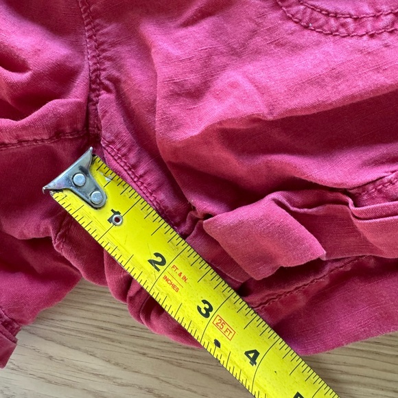 LOFT linen blend red shorts - Picture 8 of 8